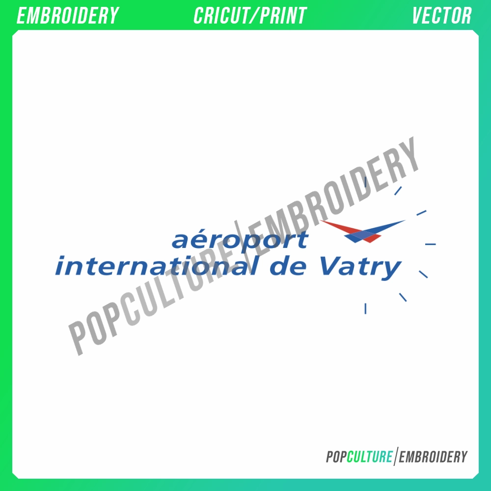 Aeroport International de Vatry • Pop Culture Embroidery • Aeroport ...