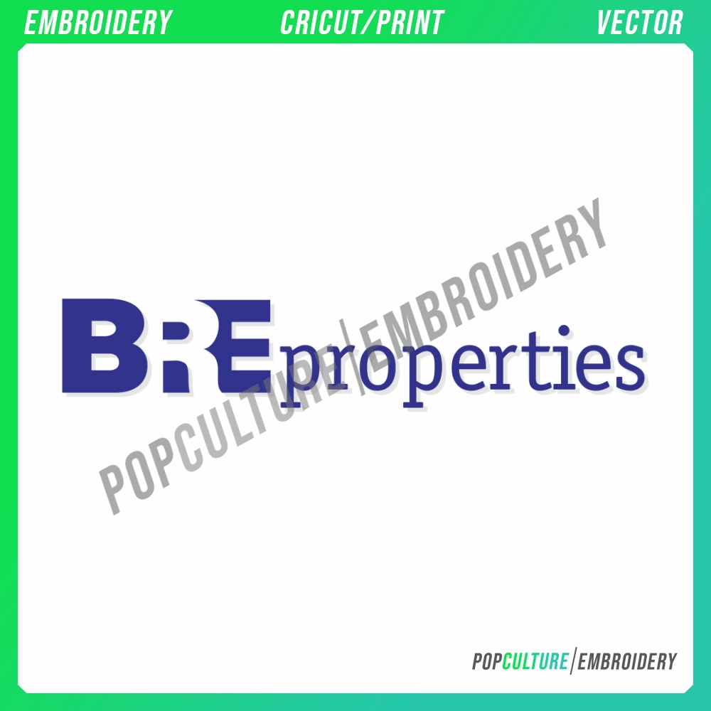 BRE Properties Official Logo for Embroidery & Vector • Pop Culture
