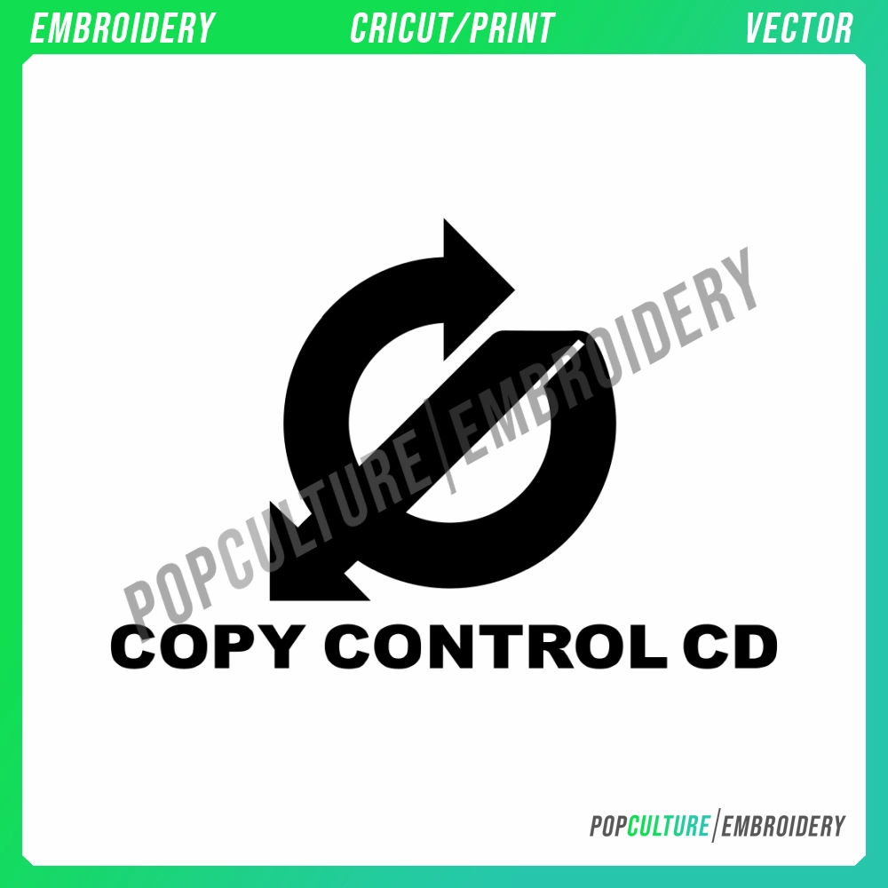 Copy Control CD - Official Logo for Embroidery & Vector • Pop Culture ...