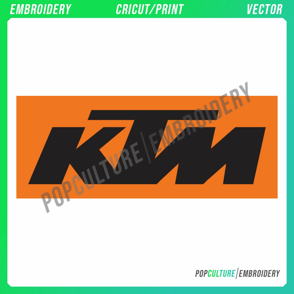 Ktm Logo - Official Logo for Embroidery & Vector • Pop Culture ...