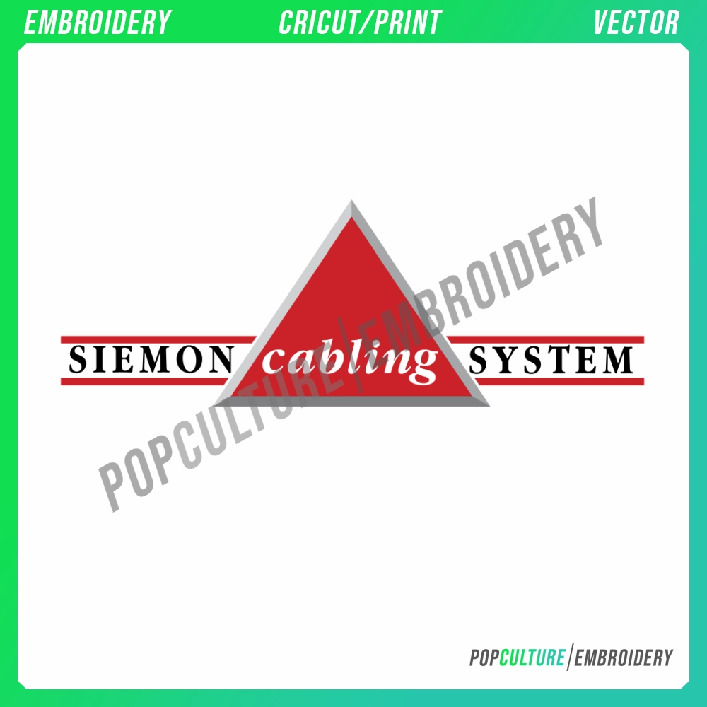 Siemon Cabling System Official Logo for Embroidery & Vector • Pop