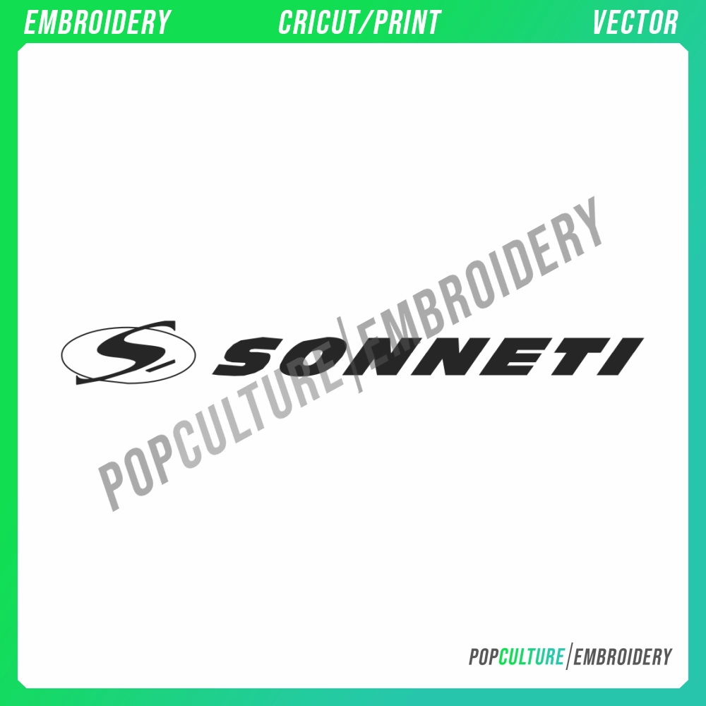 Sonneti - Official Logo for Embroidery & Vector • Pop Culture ...