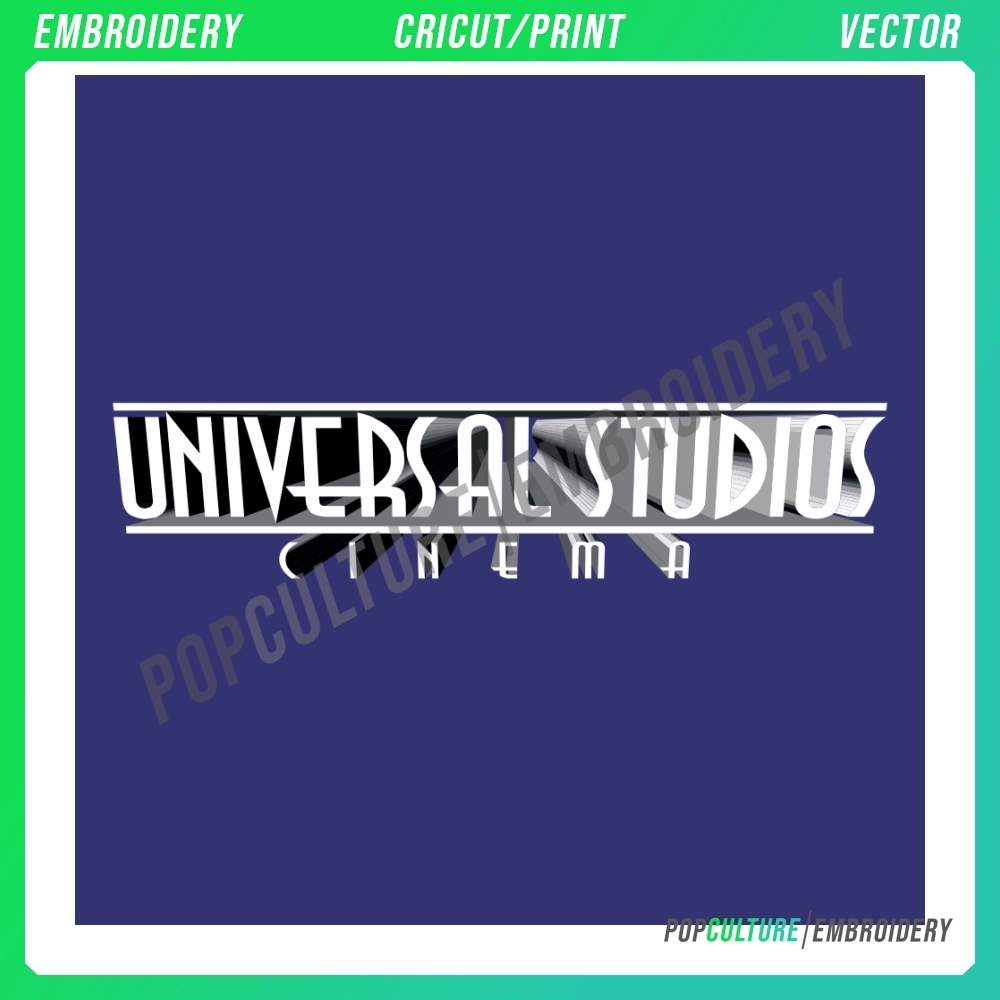 Universal Studios Cinema - Official Logo for Embroidery & Vector • Pop ...